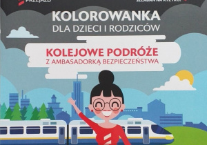 Kolorowanka dla dzieci Kolejowe podróże